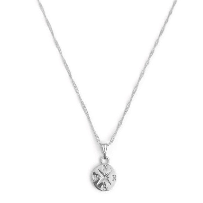 Kompas Ketting - Zilver