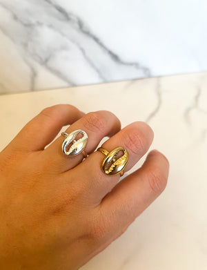 Schelp Ring - Zilver