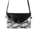 Slangen Print Tas - Zwart