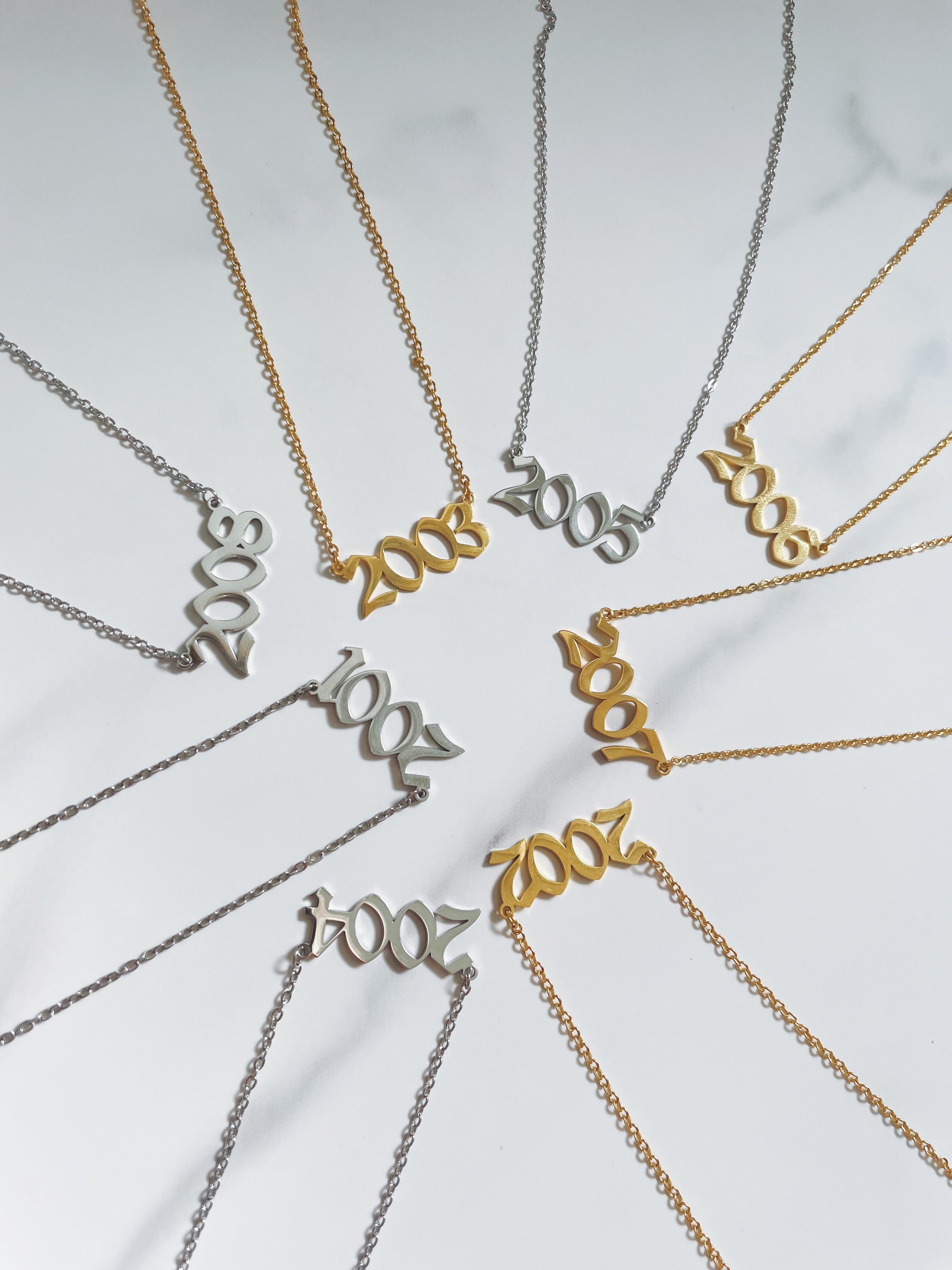 Jaartal Ketting - Zilver