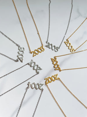 Jaartal Ketting - Zilver