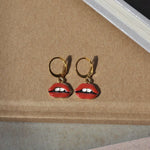 Lip Oorbellen - Goud