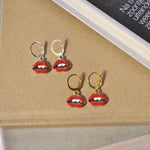 Lip Oorbellen - Goud