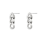 Chain Oorbellen -  Zilver