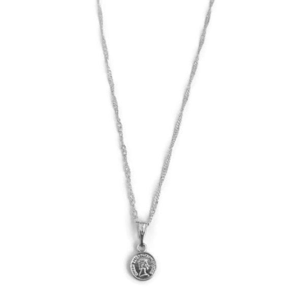 Munt Ketting - Zilver