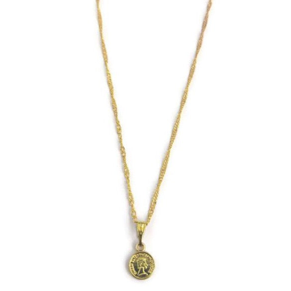 Munt Ketting - Goud