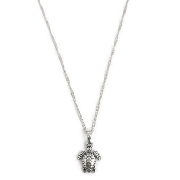 Schildpad Ketting - Zilver