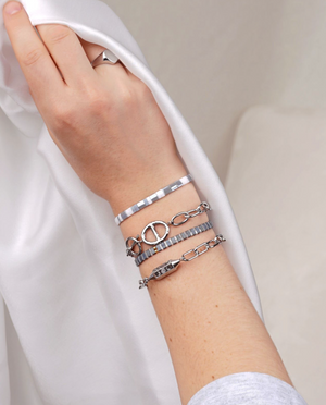 La Vie En Rose Armband - Zilver