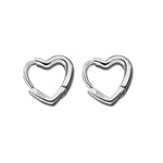 Hart Oorbellen - Zilver