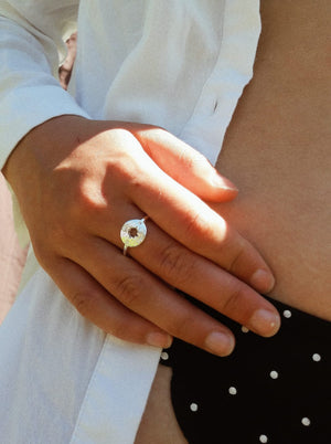 Kompas Ring - Zilver