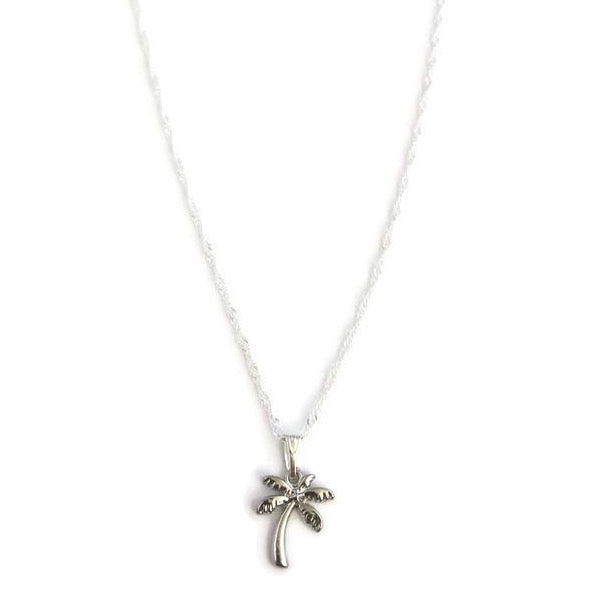 Palmboom Ketting - Zilver