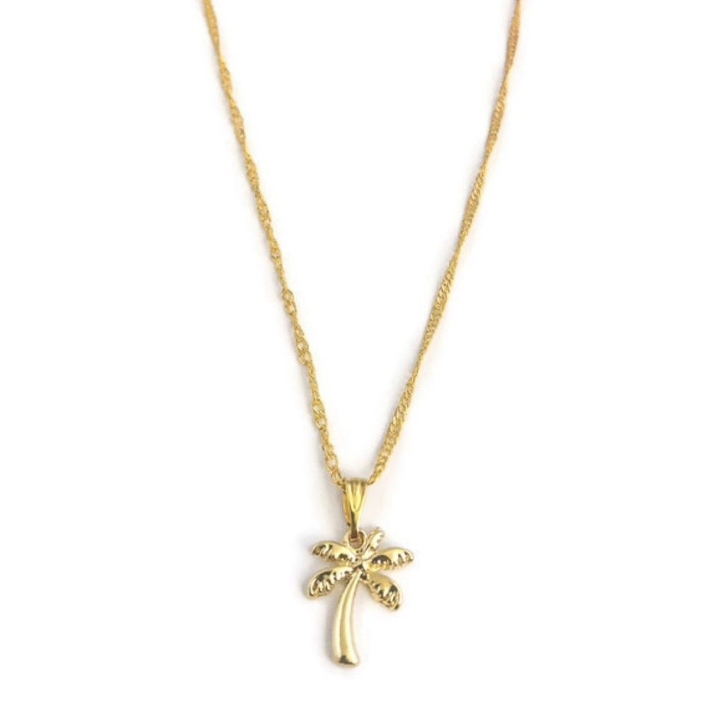 Palmboom Ketting - Goud