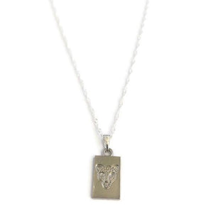 Panter Plaat Ketting - Zilver